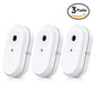 Water Sensor Alarm Leak Detector - 3 Packs Water Leak Sensor with 95dB Audio Alarm Water Leak Detector with Leak and Drip Alert Water Alarm Sensor for Kitchen Bathroom Basement Laundry Room Garage